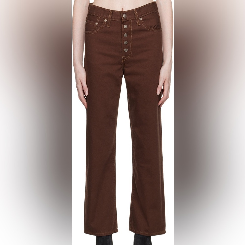 Levi's Ribcage Straight Ankle Brown Jean